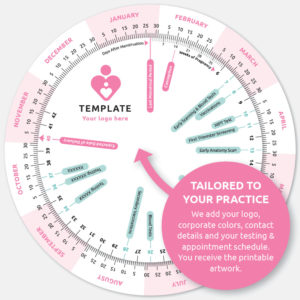 Branded printable pregnancy wheel template